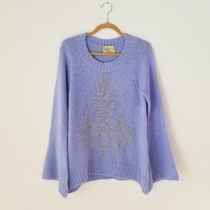Wildfox Lavender Chandelier Oversized Sweater